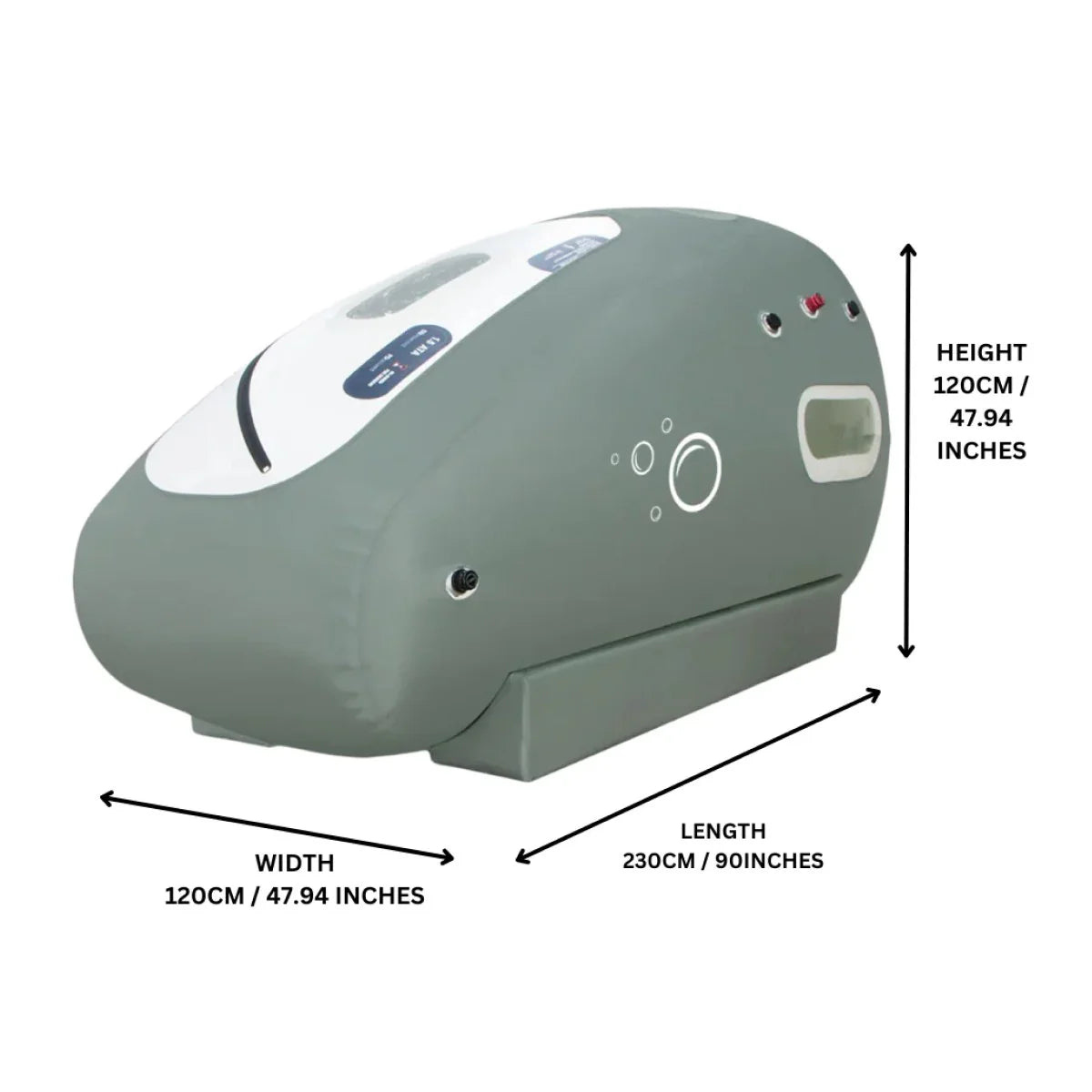 Airvida Pro90 Portable Sitting Hyperbaric Chamber 1.5 ATA