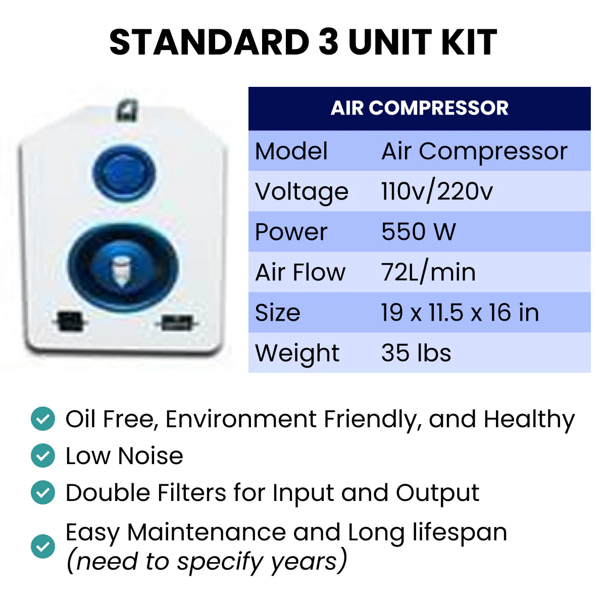 Airvida Pro90 Portable Sitting Hyperbaric Chamber 1.5 ATA
