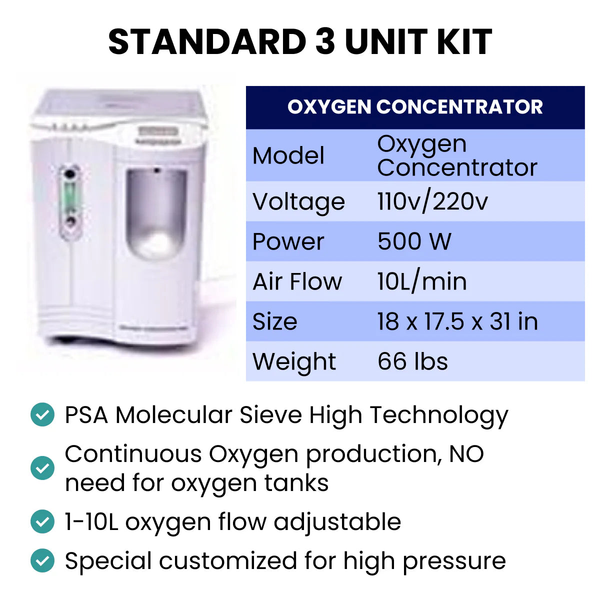 Airvida Pro90 Portable Sitting Hyperbaric Chamber 1.5 ATA