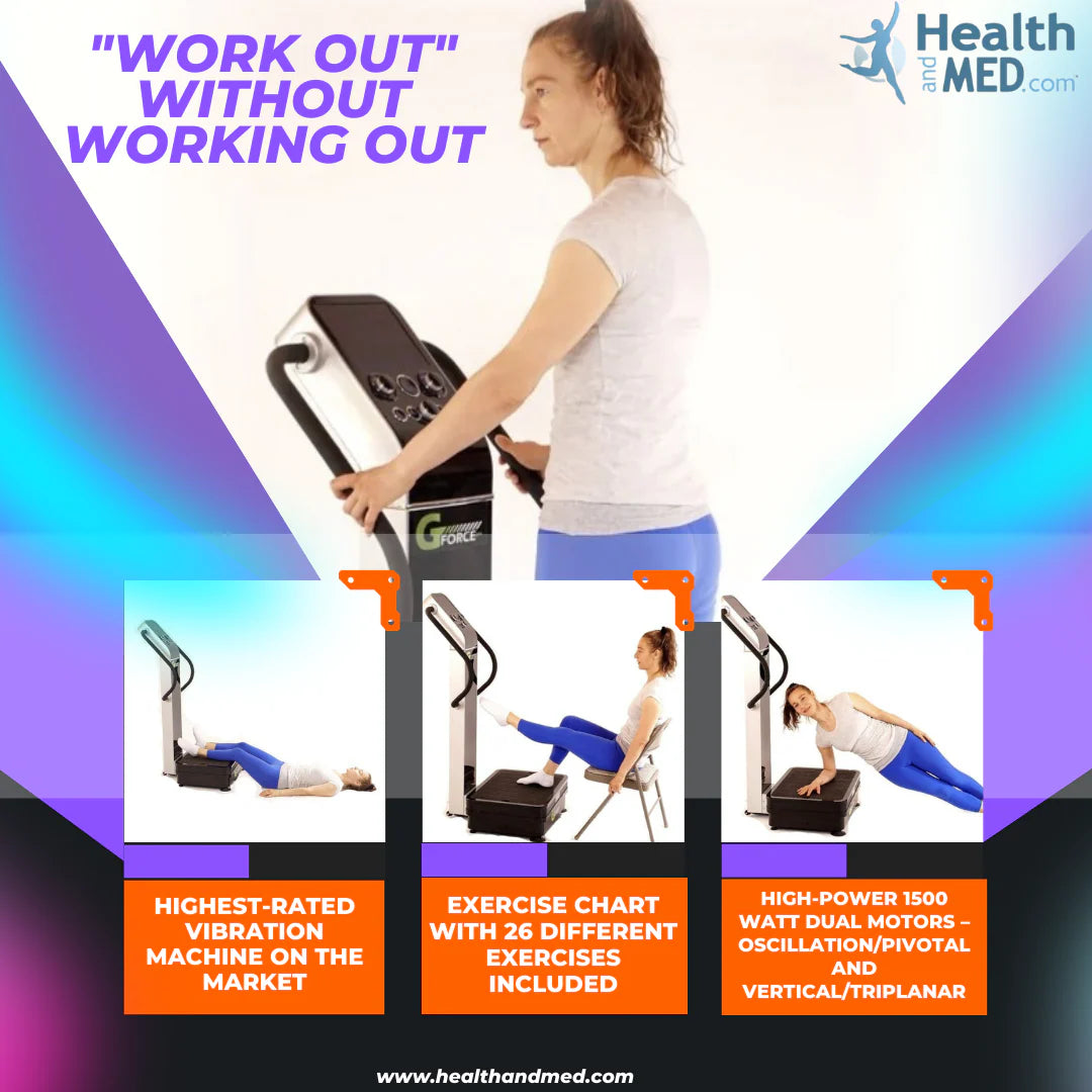GForce Pro - 1500W Dual Motor Whole Body Vibration Exercise Machine
