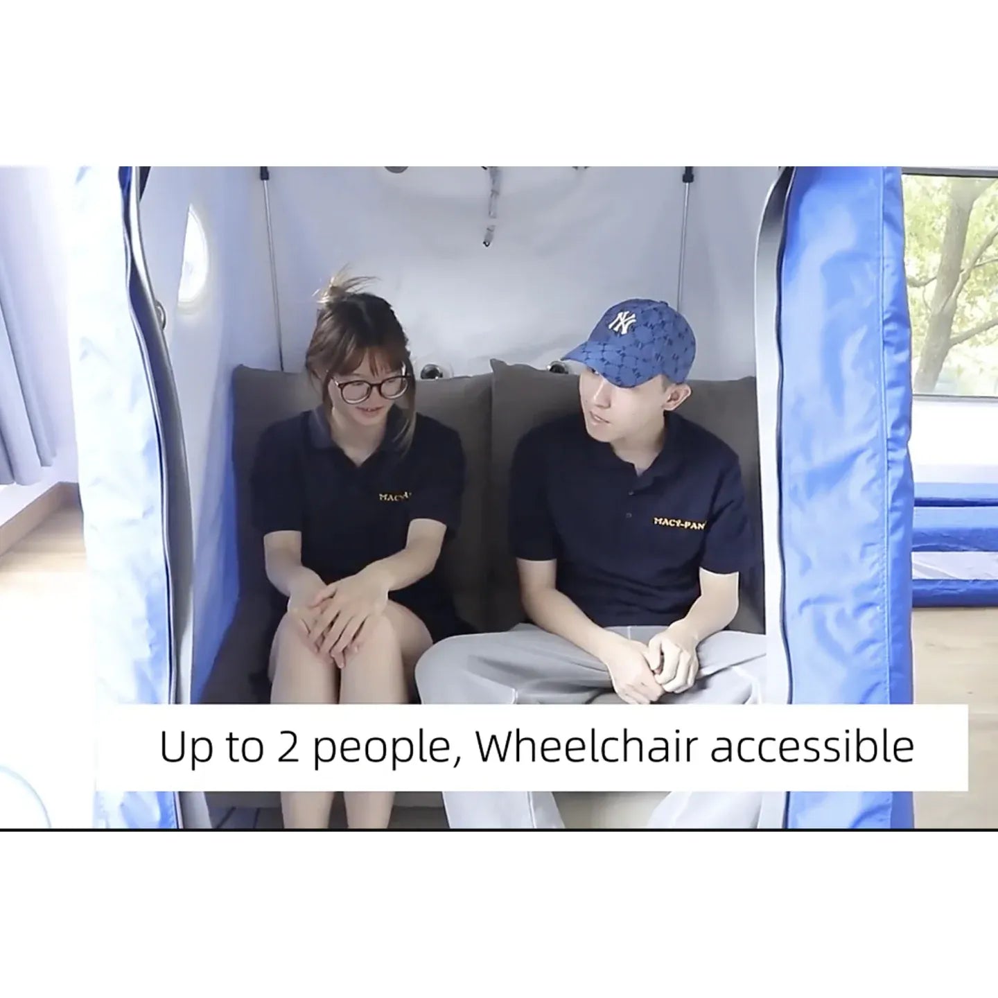 Macy-Pan MC4000 Wheelchair & Double Seated Hyperbaric Chamber 1.3 to 1.4 ATA