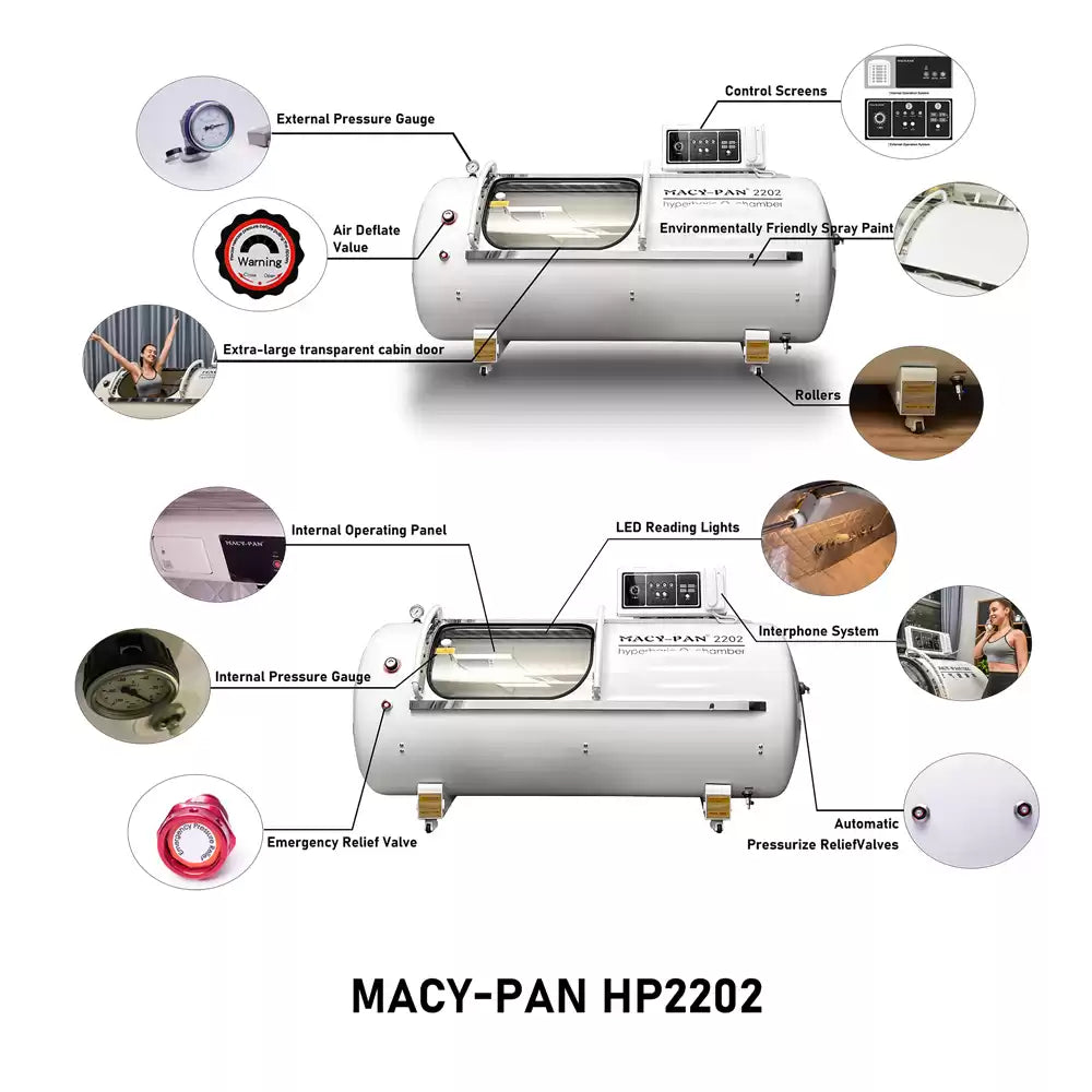 Macy-Pan Hyperbaric Oxygen Therapy Chamber Hard Type HP2202