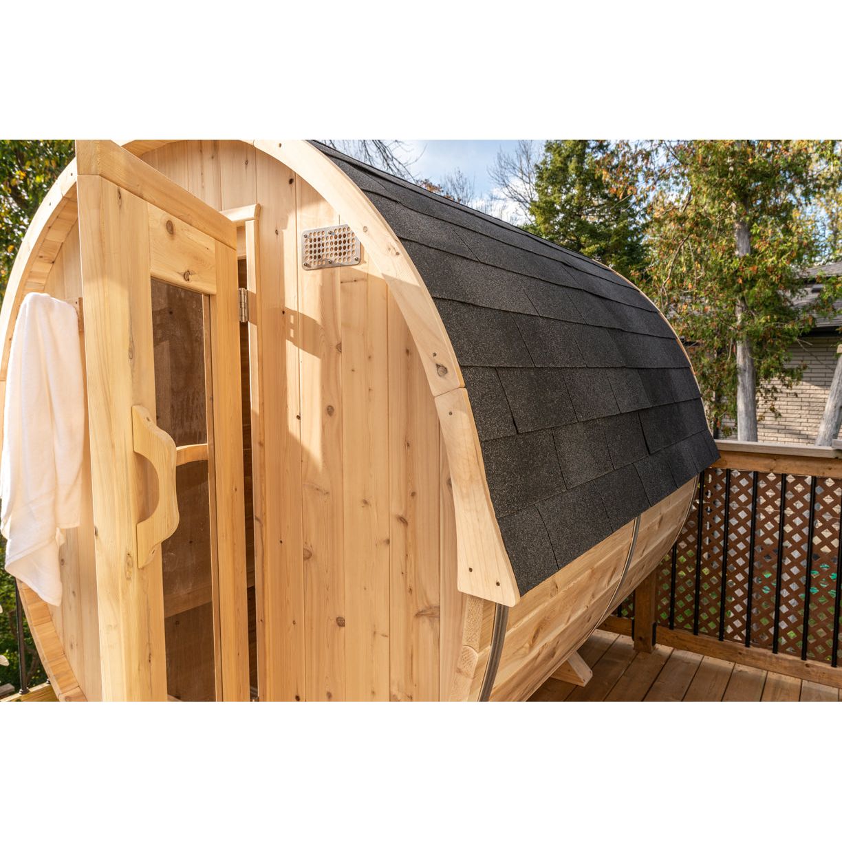 Leisurecraft Dundalk Ct Harmony 2-4 Person Barrel Sauna