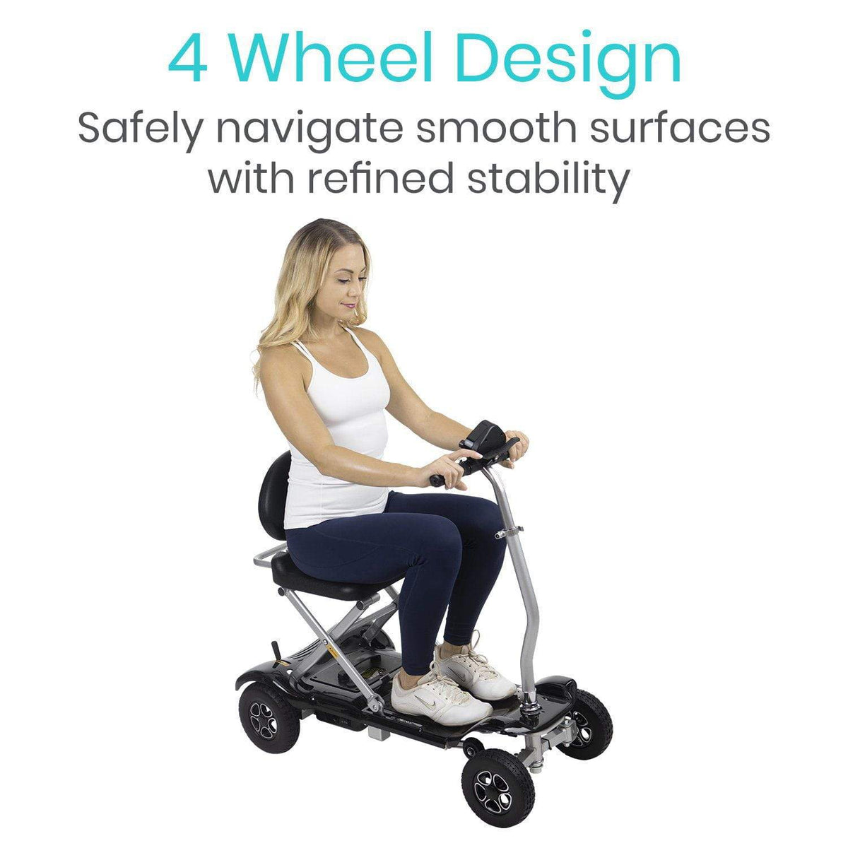 Vive Health MOB1030SLB Folding Mobility Scooter