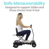 Vive Health MOB1030SLB Folding Mobility Scooter