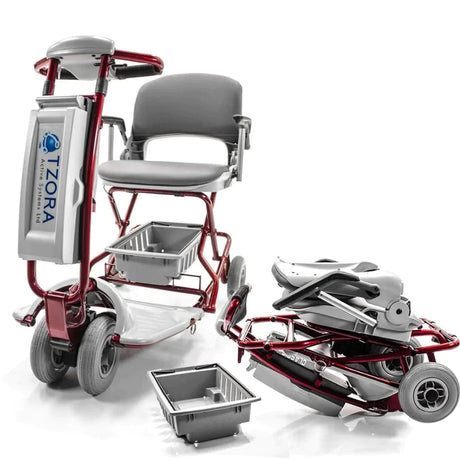 Tzora Lite Folding 4-Wheel Lightweight Mobility Scooter | Easy Travel ESUS11
