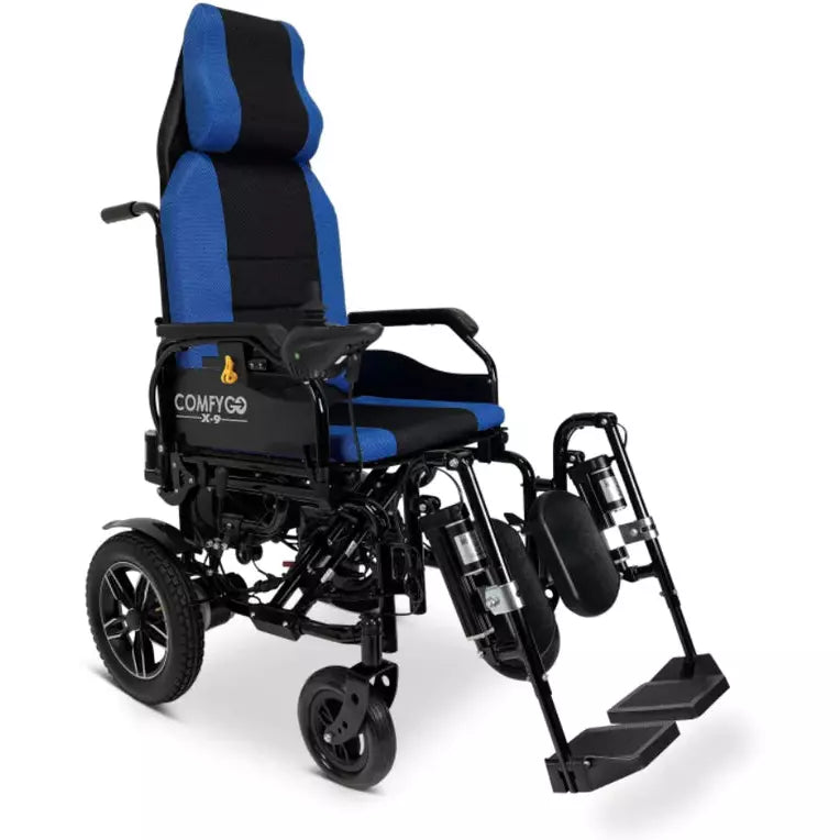 ComfyGo X-9 Remote Controlled Electric Wheelchair with Automatic Recline